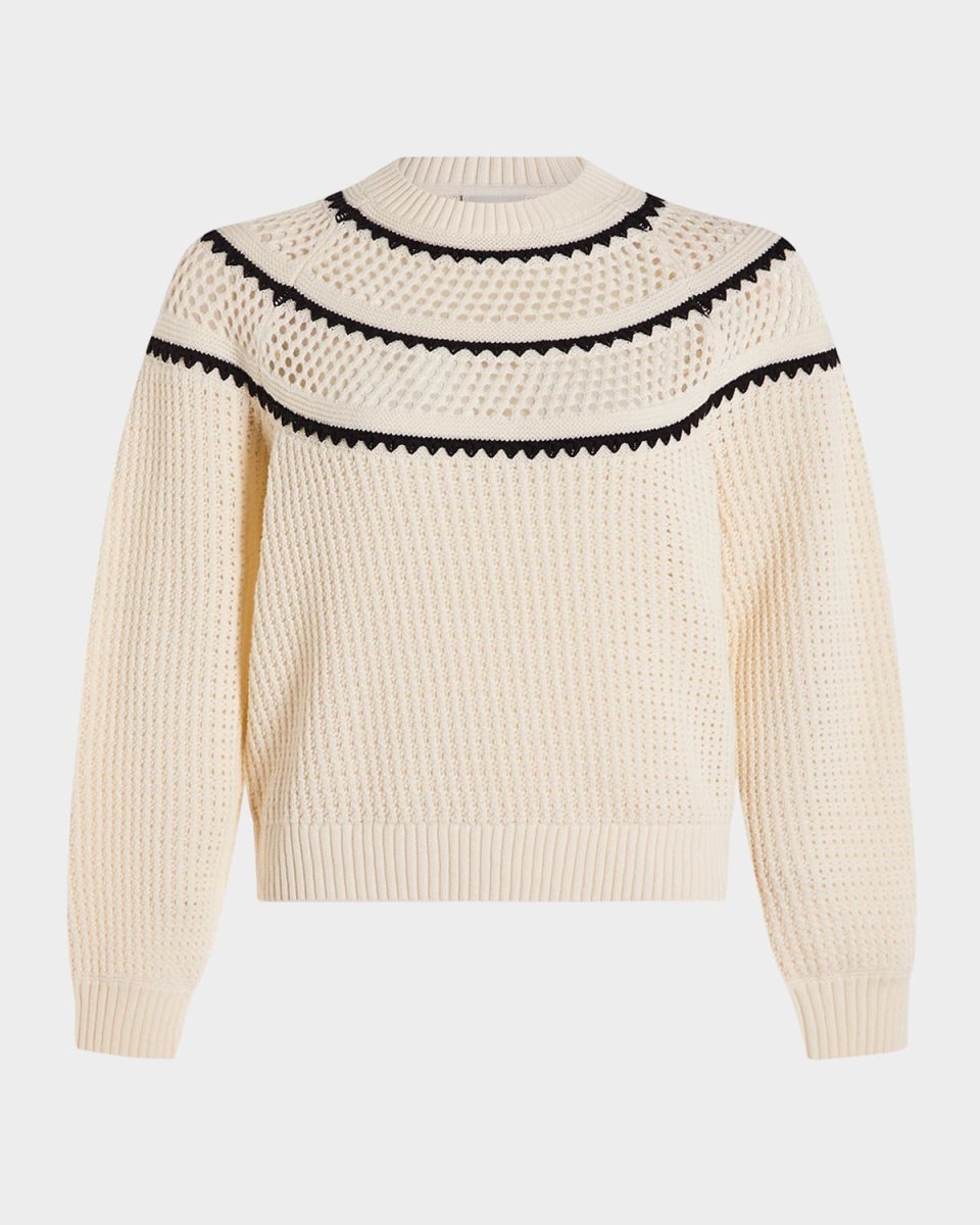 Padbury Pointelle Knit Pullover